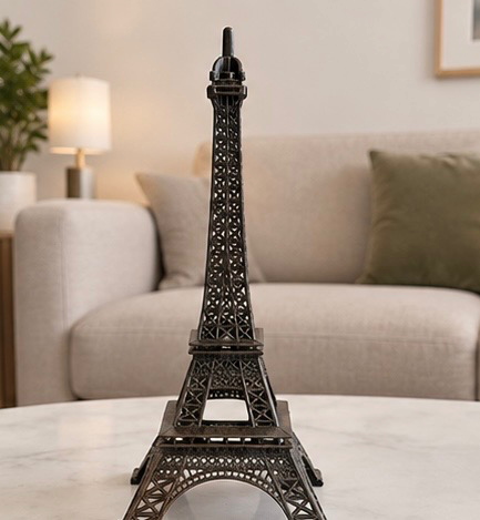 Tour Eiffel miniature décorative en métal